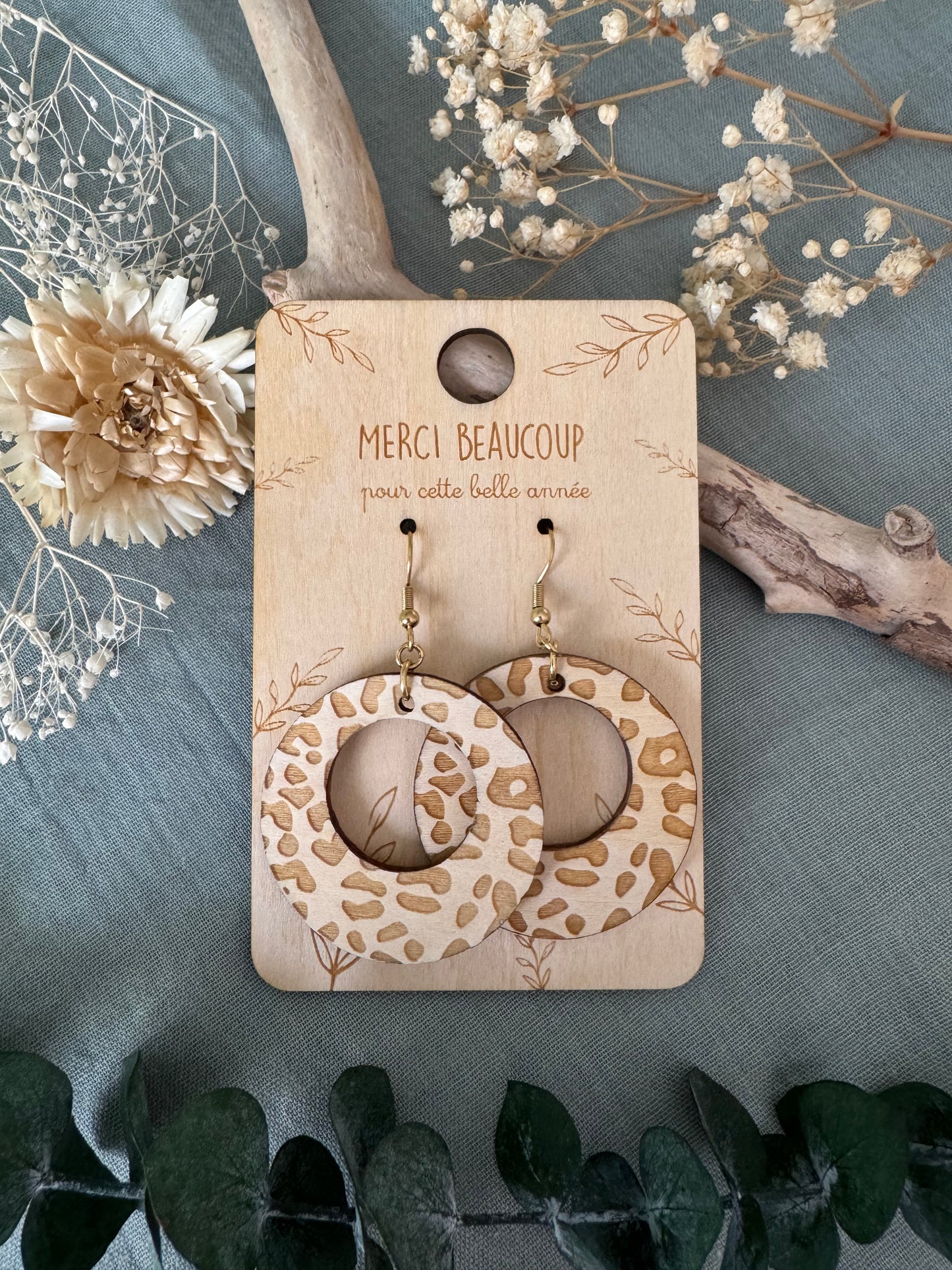 Boucle d’oreille MERCI