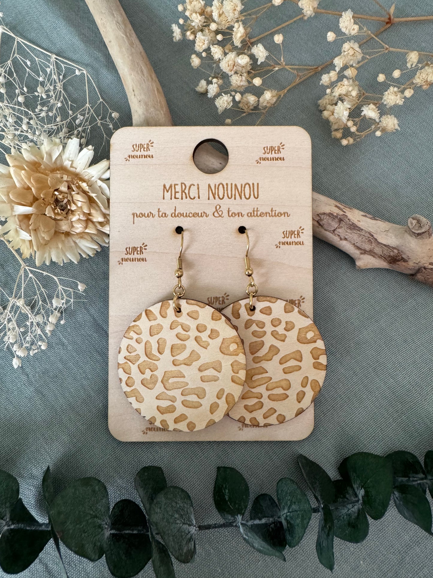 Boucle d’oreille MERCI