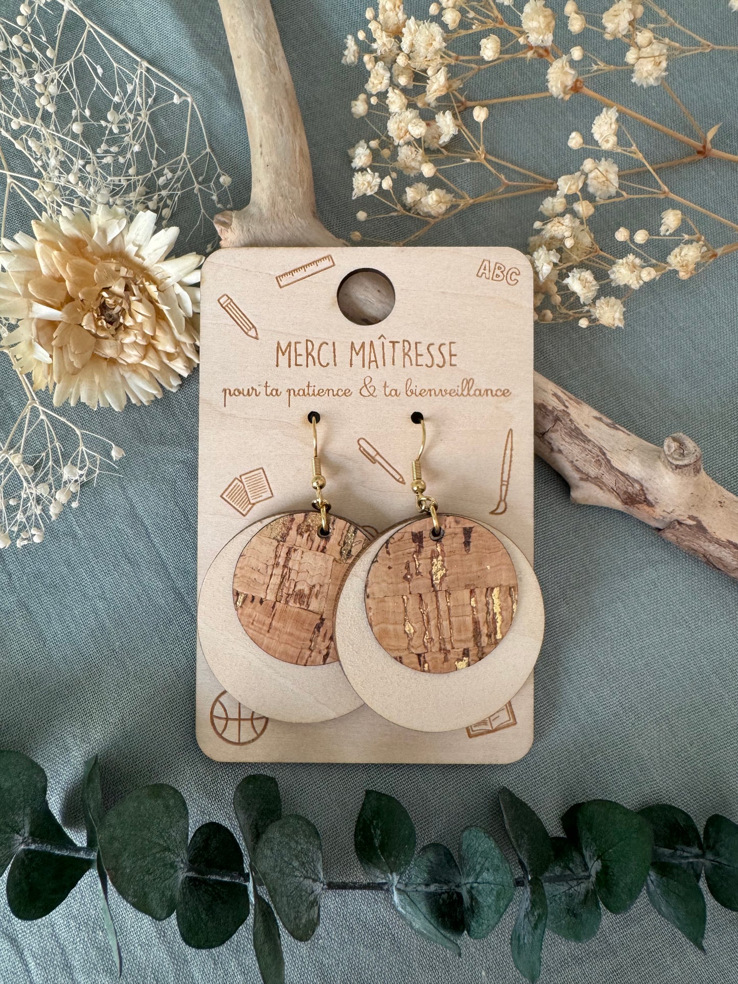 Boucle d’oreille MERCI