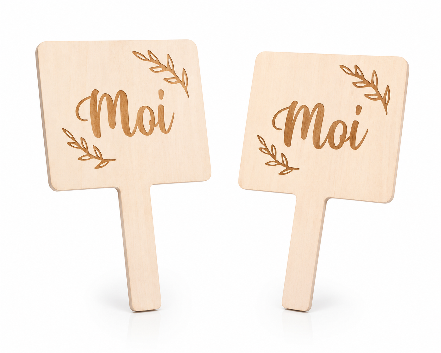 Pancartes en bois - jeu des mariés