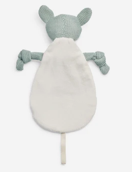 Doudou plat attache sucette bleu clair - JOLLEIN