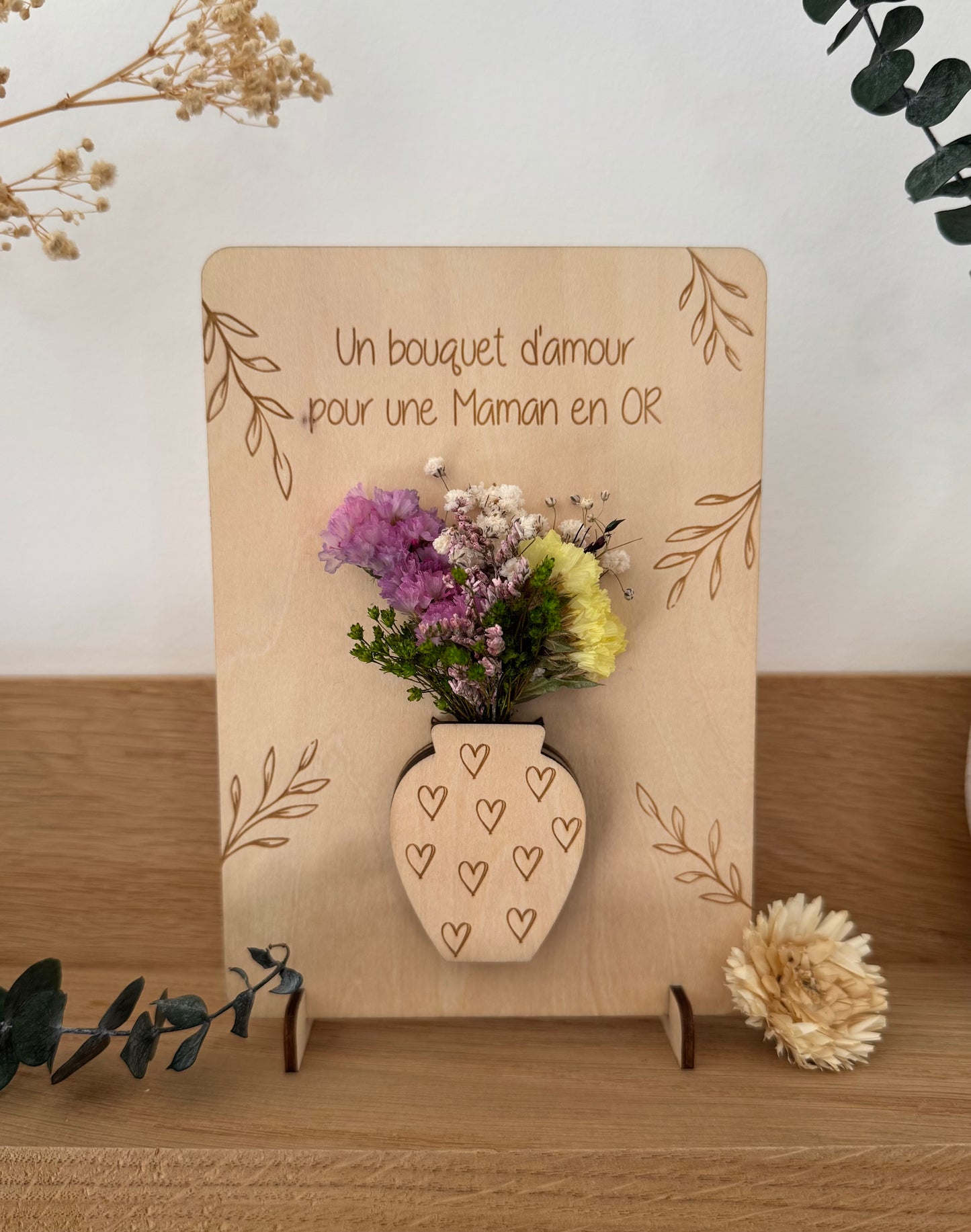Carte vase fleuri
