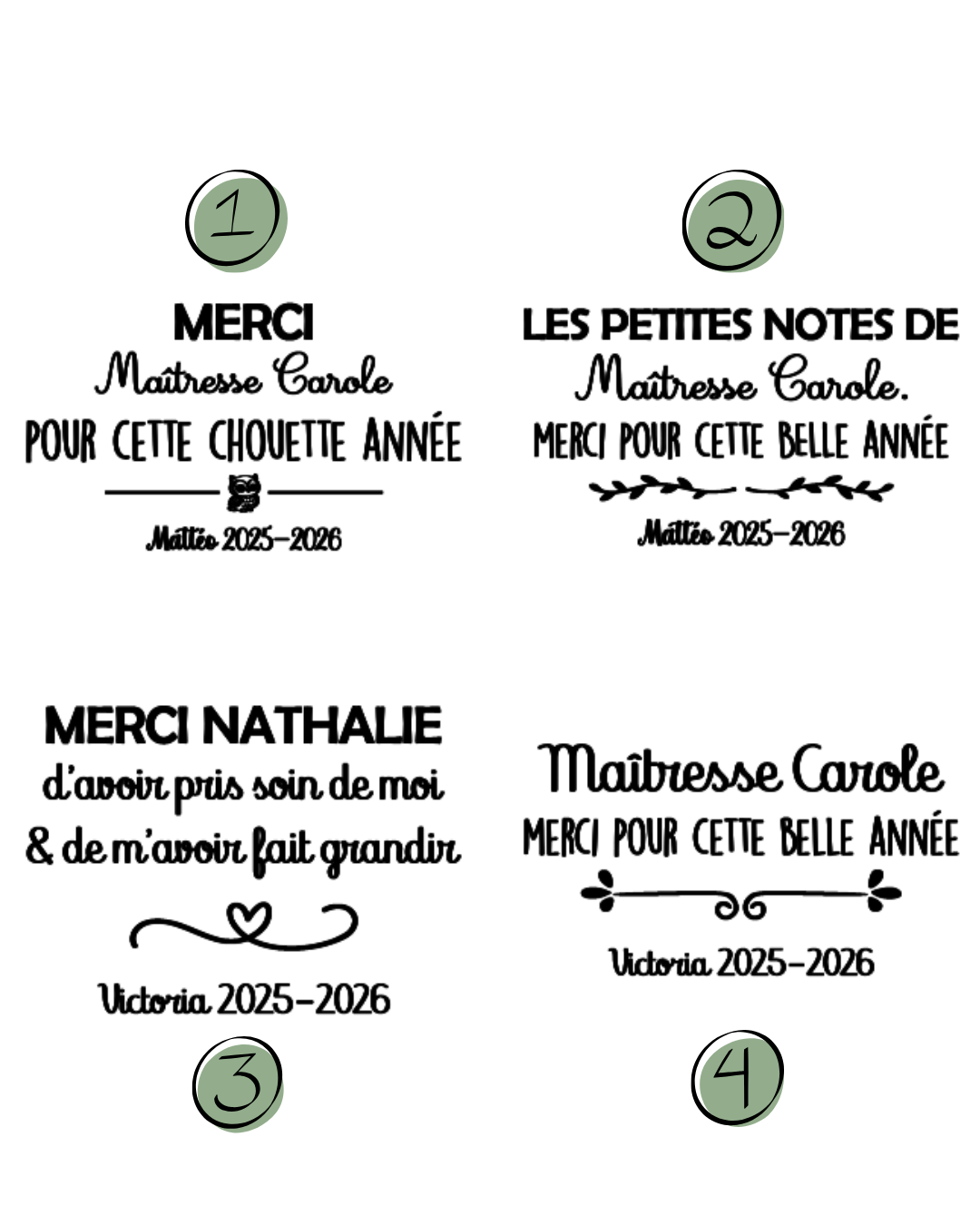 visuels carnets personnalisés