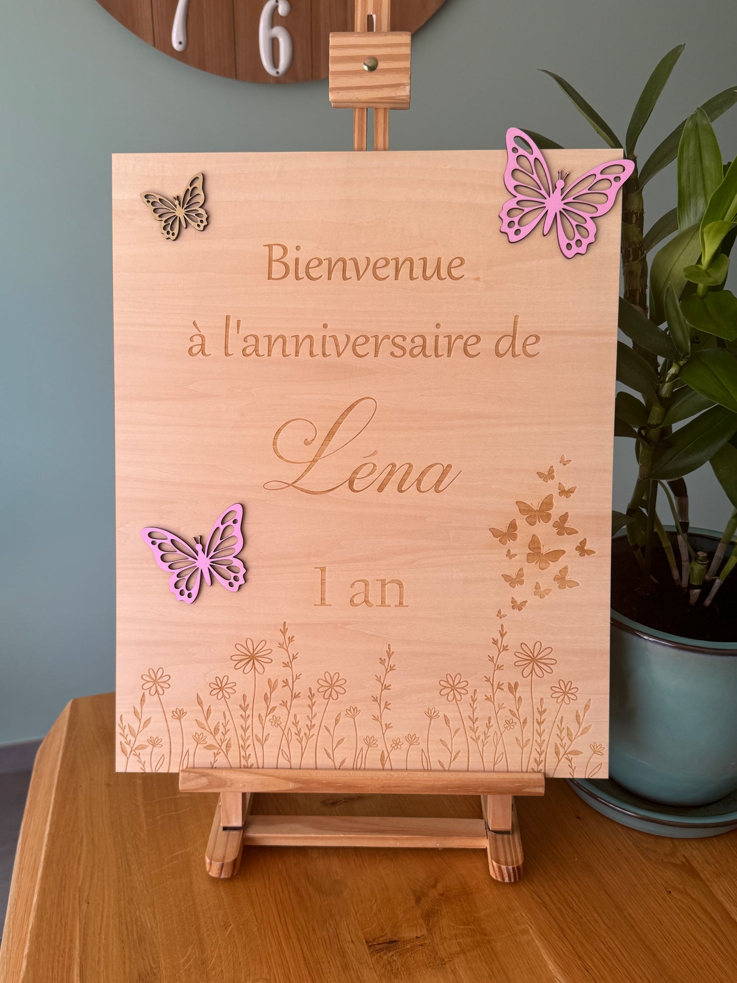 Panneau de bienvenue « papillons »