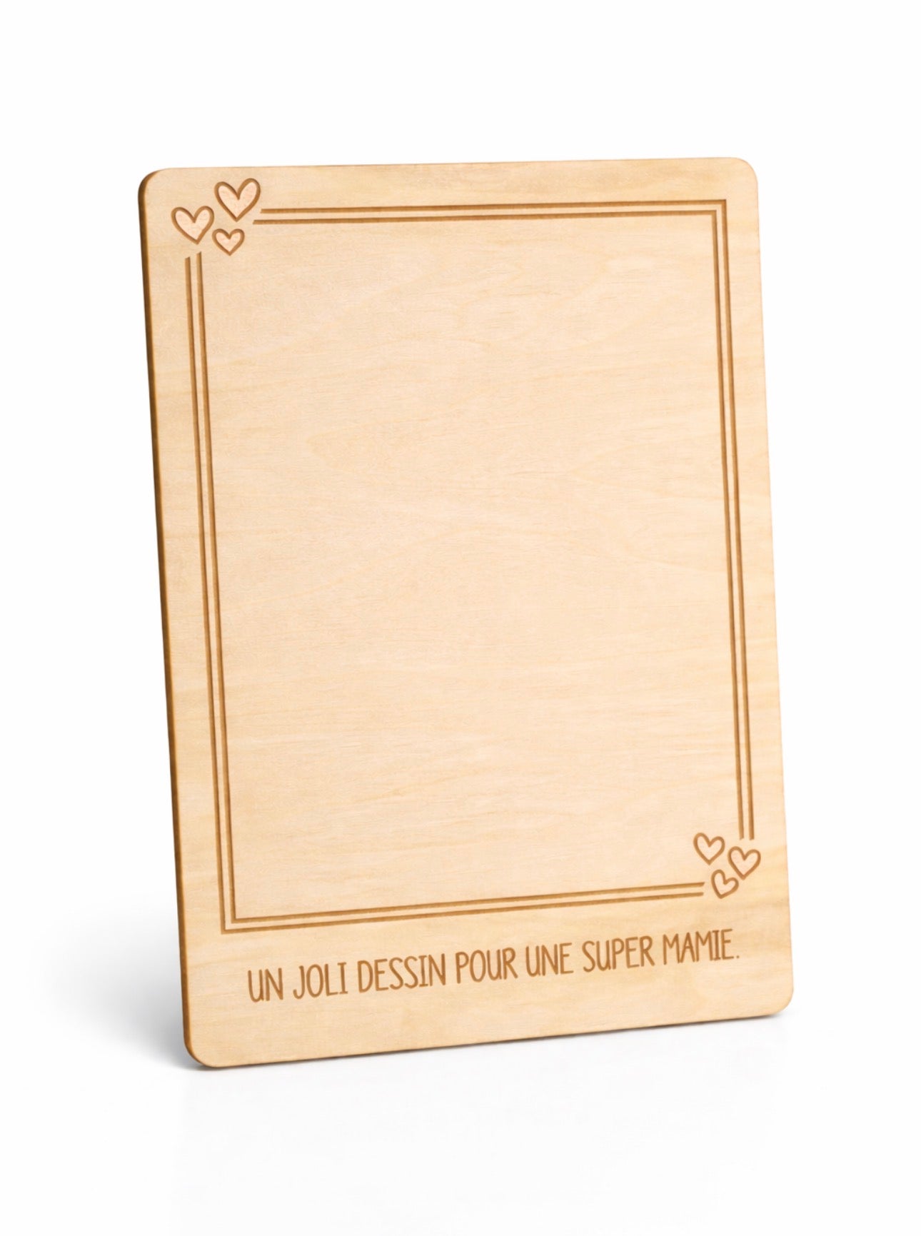 Carte en bois à colorier
