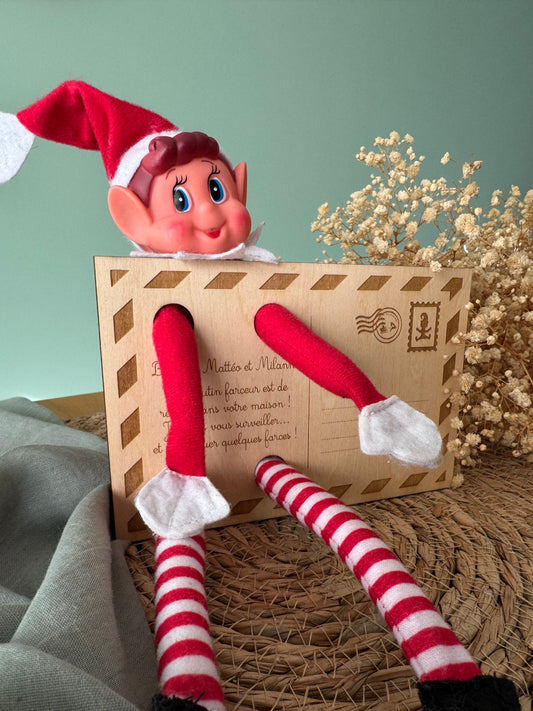 Carte postale lutin farceur
