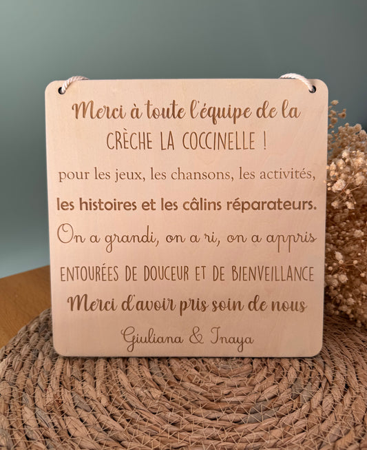 Suspension « Merci »