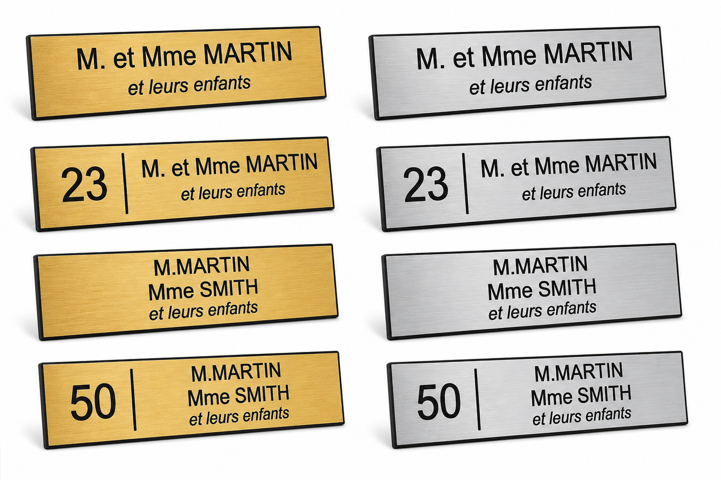 Plaque boîte aux lettres