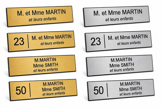Plaque boîte aux lettres
