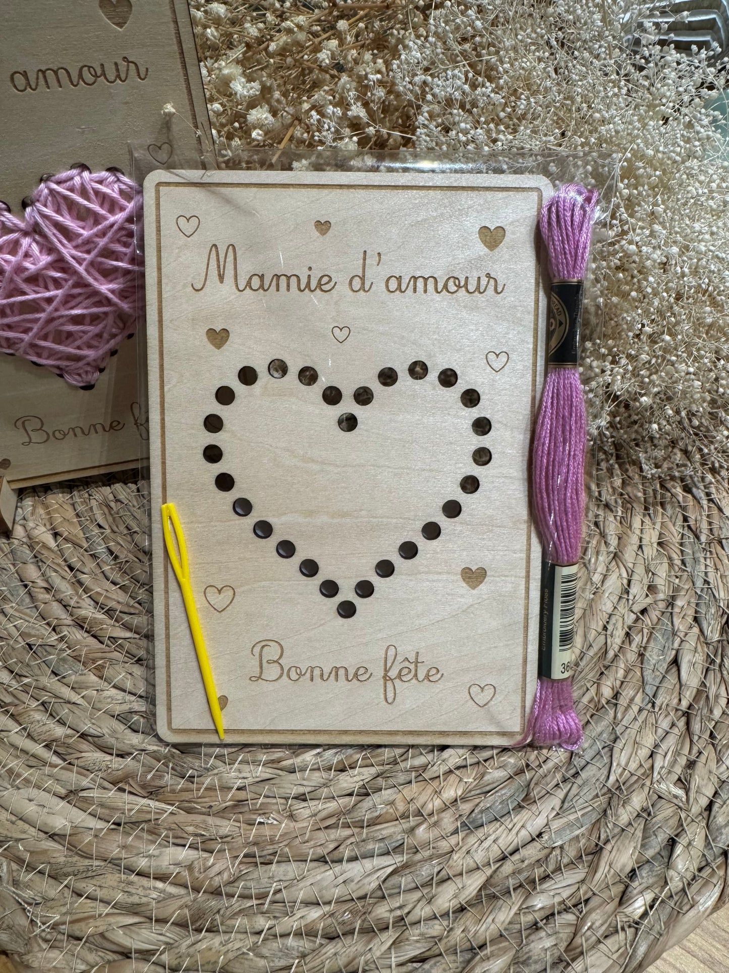 Kit créatif « Mamie d’amour » – Cadeau Fête des Grands-Mères