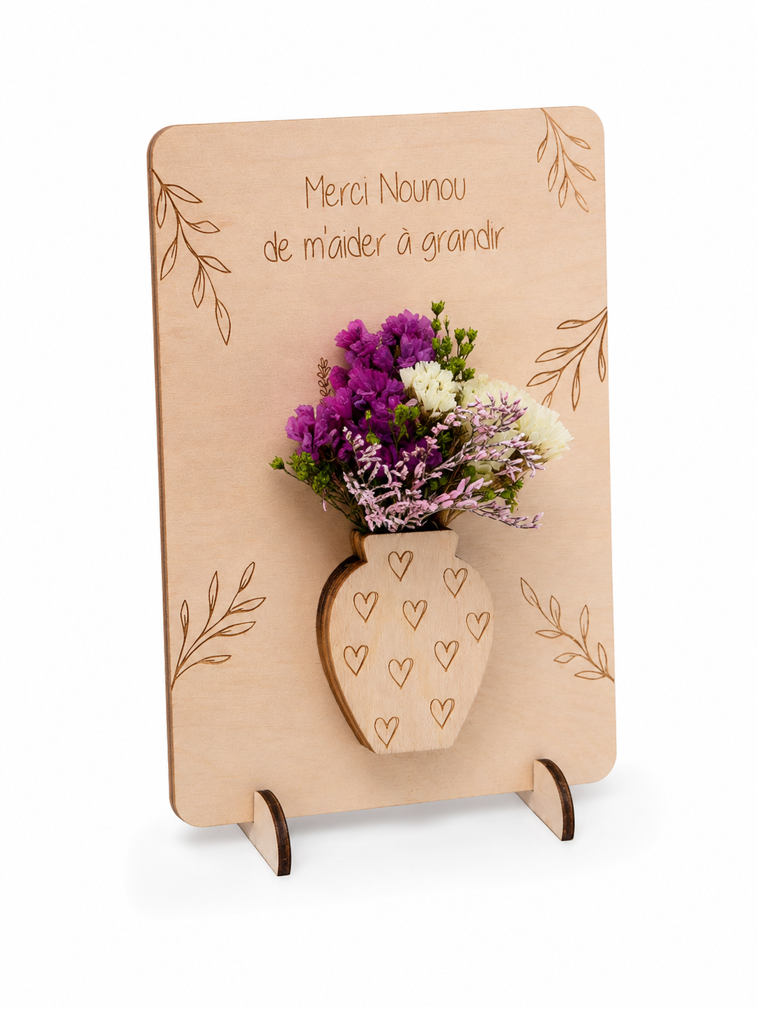 Carte vase fleuri