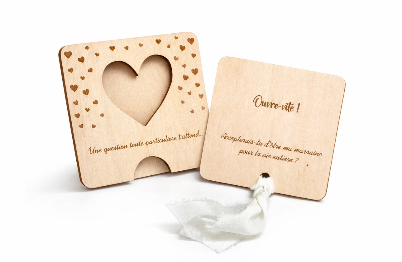 Carte à tirer - Pour demande unique et pleine d'émotion