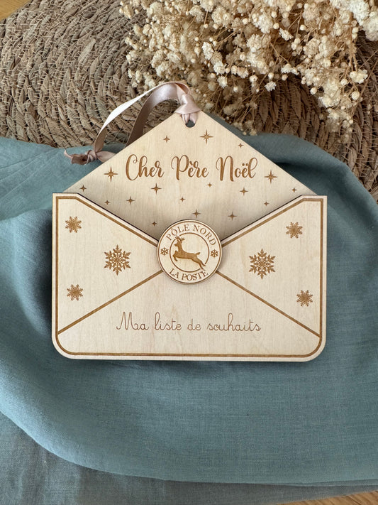 Enveloppe liste père Noël