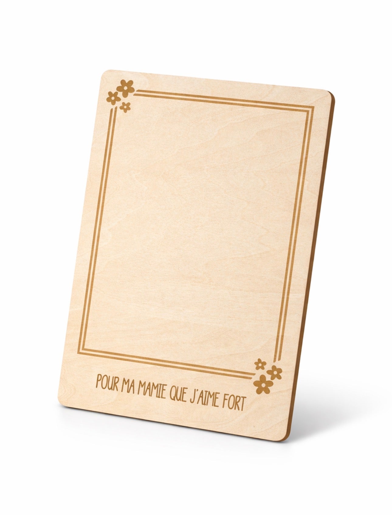 Carte en bois à colorier