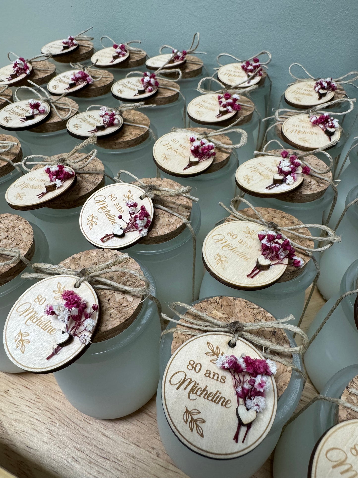 Bougie cadeau invités