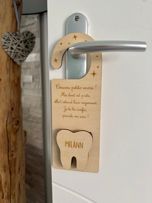 Pancarte de porte petit souris