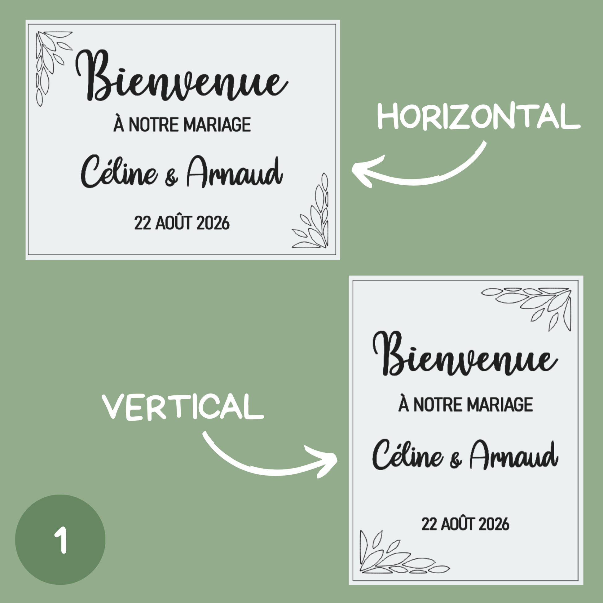 Panneaux de bienvenue bois mariage