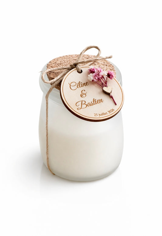 Bougie cadeau invités